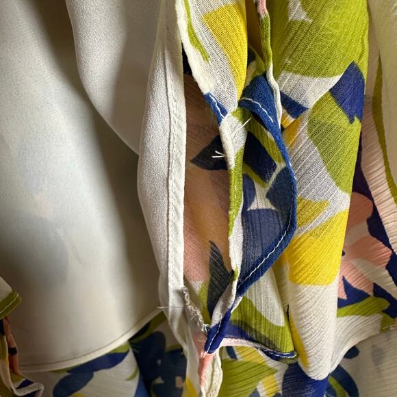 Lauren Ralph Lauren Floral Ruffle Trim Georgette Skirt 18W Feminine‎ Cottagecore - Picture 5 of 11